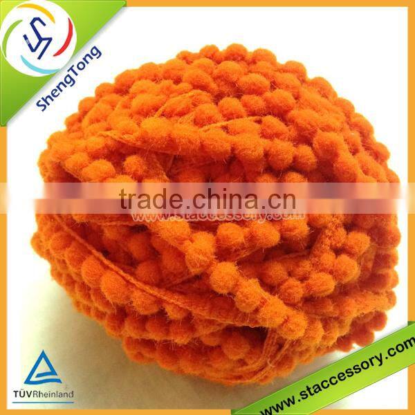 hot sale high quality colorful pompom fringes