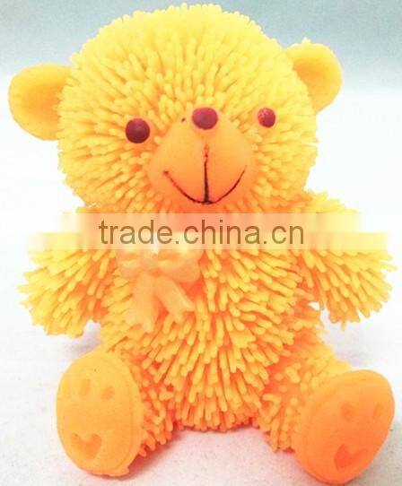 5.5cm 7cm TPU Flashing frog monster squishy puffer frog toy TPR puffer ball