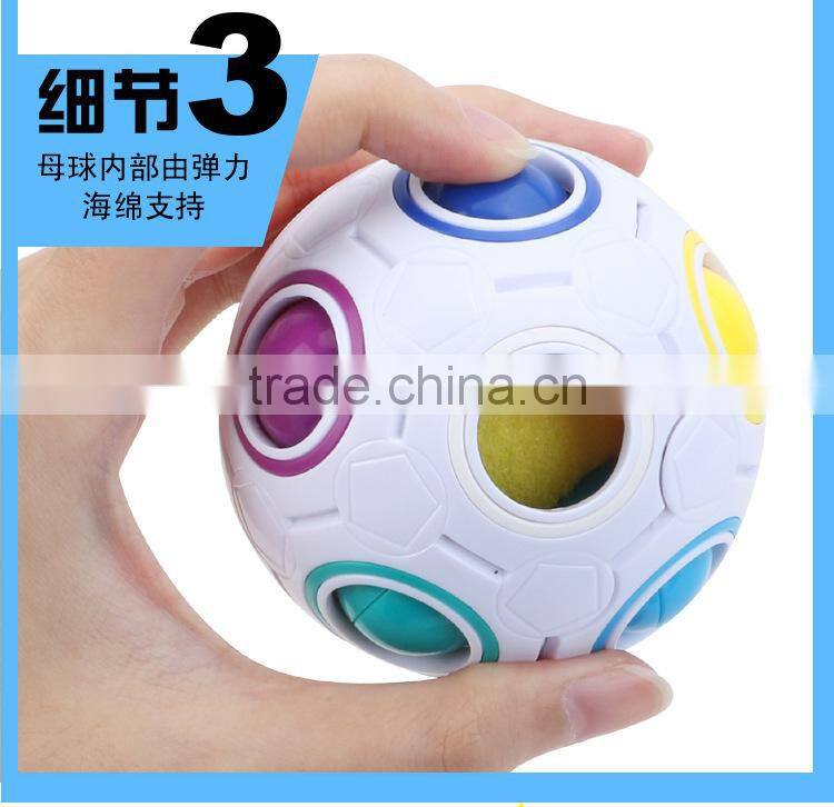 2017 hot sale new magic ball fidget ball magic rainbow ball cube