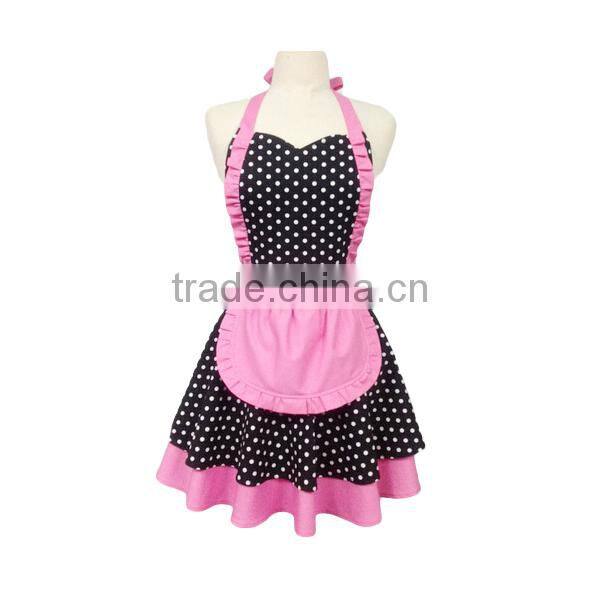 Fancy Bib Type and cotton Material fancy kitchen adult apron kitchen apron women Apron