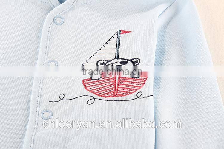 100% cotton 0-3 month baby boy suits long sleeve infant warmer clothing