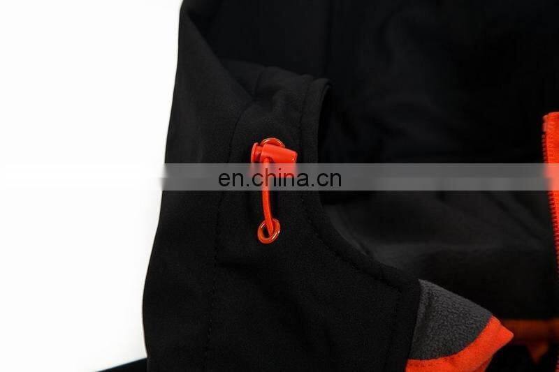 Men Water Resistant Hooded Softshell Jacket Empty Sport Hiking Jacket