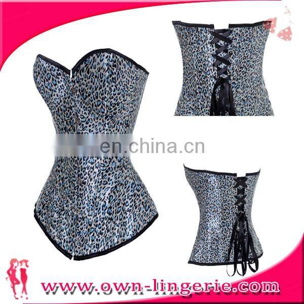 cheap wholesale animal print corset dress waist and bust slimming corset