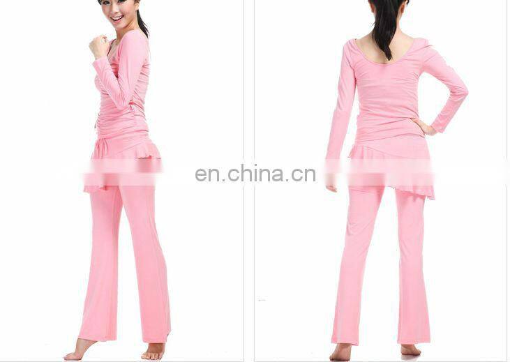 Ladies fashion long sleeve yoga wear