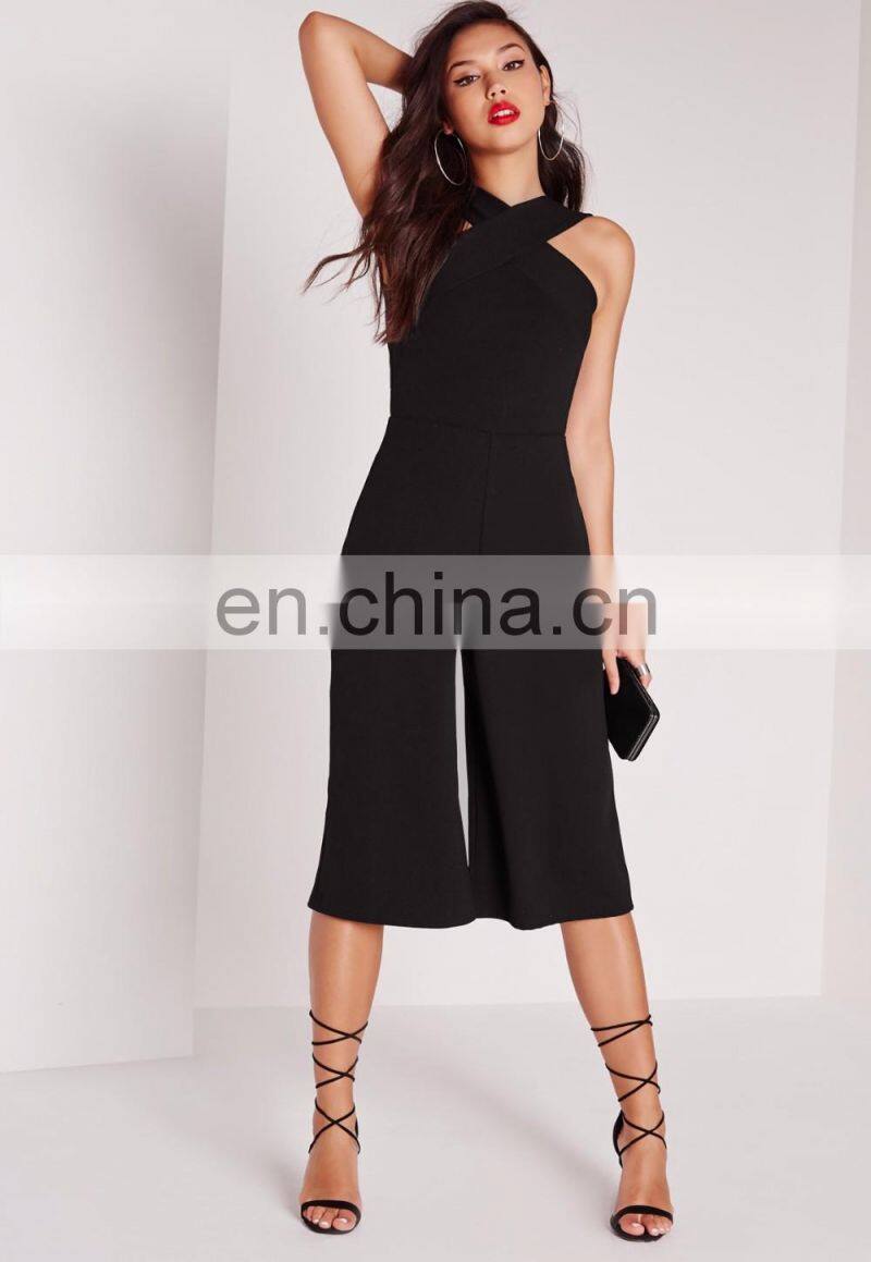 New fashion casual sleeveless straight style ladies jumpsuit