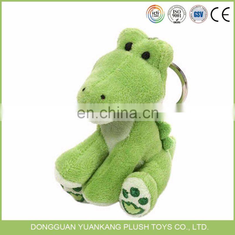 Stuffed grey elephant plush keychain toy with big ears