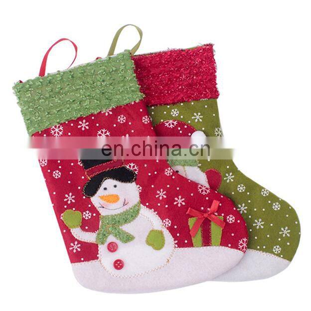 Adorable Christmas gift socks stocking with santa claus tree snowman elk chrismas xmas