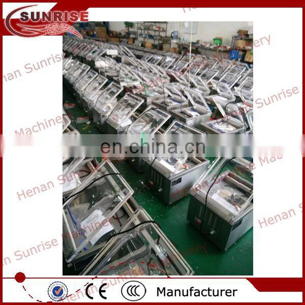 Double chamber stainless steel food vacuum packing machine