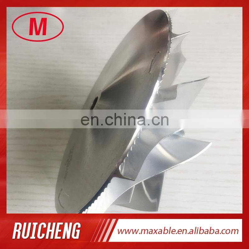 T76 6+6 blades 76.71/102.35mm turbo aluminum 2618/milling/billet compressor wheel for racing