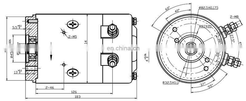 1.2KW To 2.2KW DC Motor Hydraulic For Automobile Tail Plate