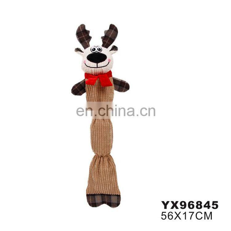 Soft pet products squeaky plush chew dog toy