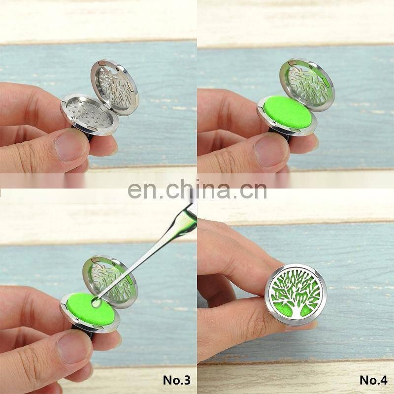 Colorful Color Essential Oils Diffuser Locket Pads Perfume Aroma Locket Replacement felt Pads