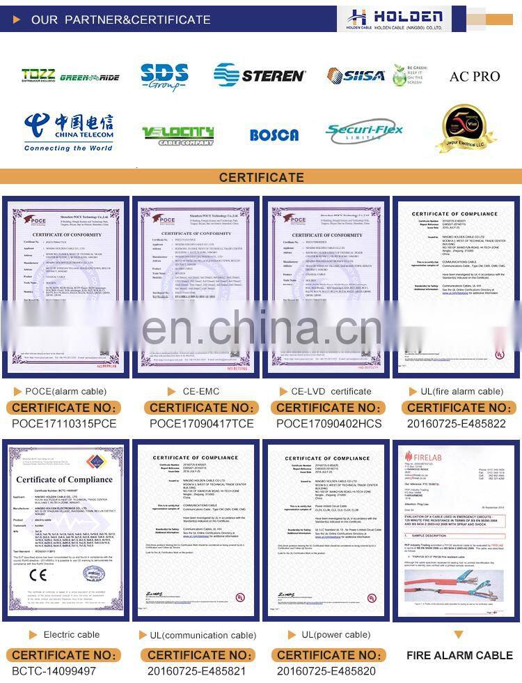 Copper 2 4 6 8 core Fire cable alarm cable