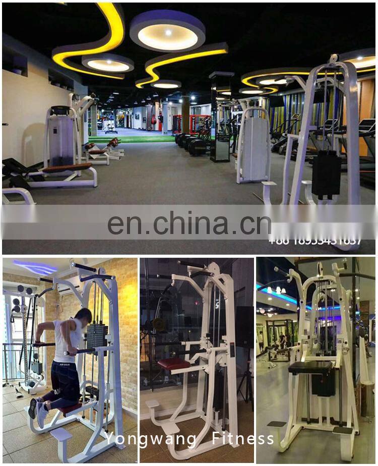 Commercial bodybuilding and fitness assisted dip chin machine