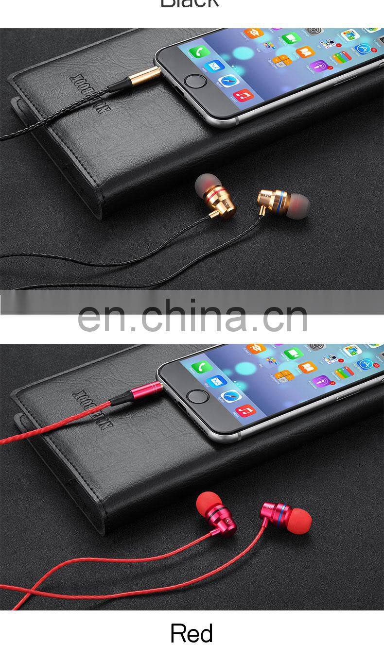 Golden Sky Earbuds With External Microphone Audio Headphone Audio Jack Headset Microphone Earpiece Oem Metal Earphone Wired