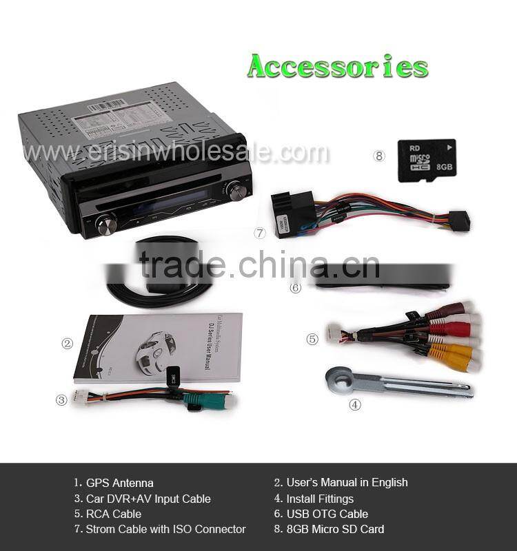 Erisin ES1088M 7" 1 Din Car Multimedia Player MP5 Videos Games