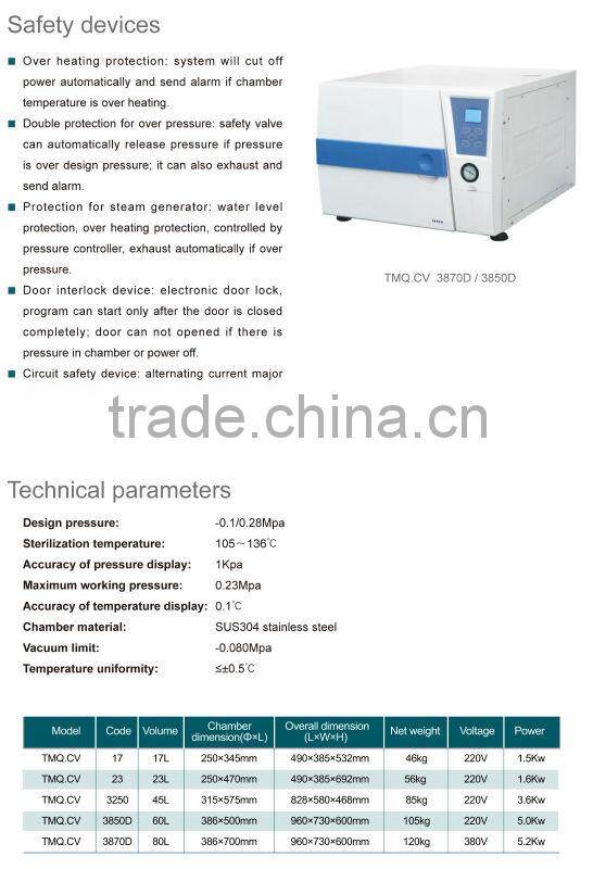 TMQ.CV Series Autoclave Dental Sterilizer