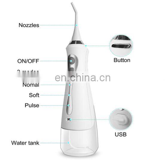 hot-selling Portable Dental Water Flosser pick Oral Irriga system Ultrasonic Electric Tooth Cleaner dental irrigator waterproof