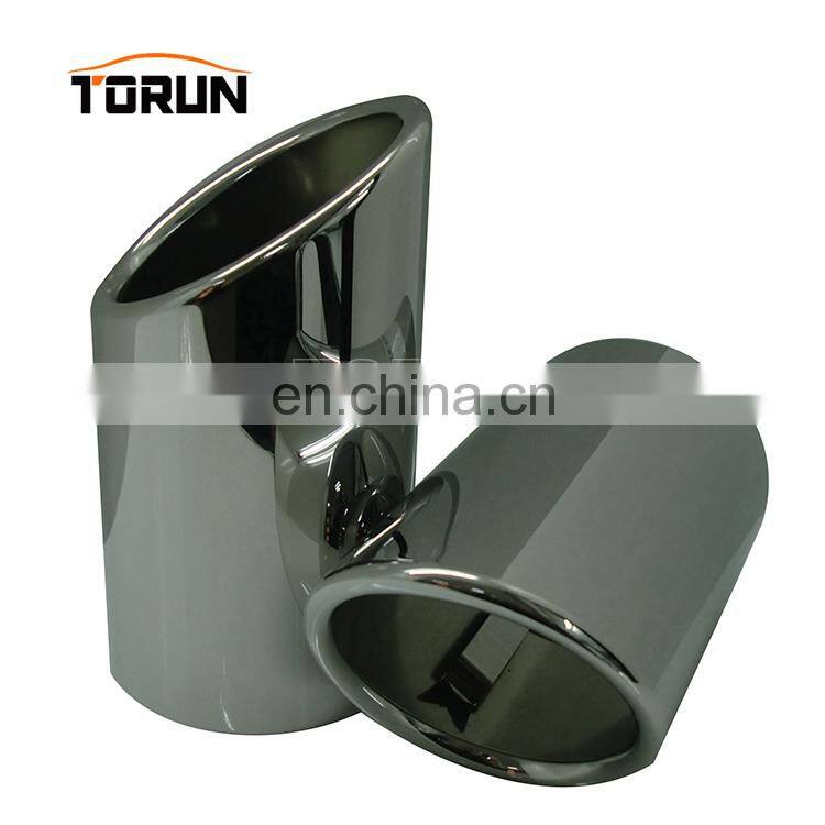 New style universal carbon exhaust muffler A4L Q5 Mirror polish