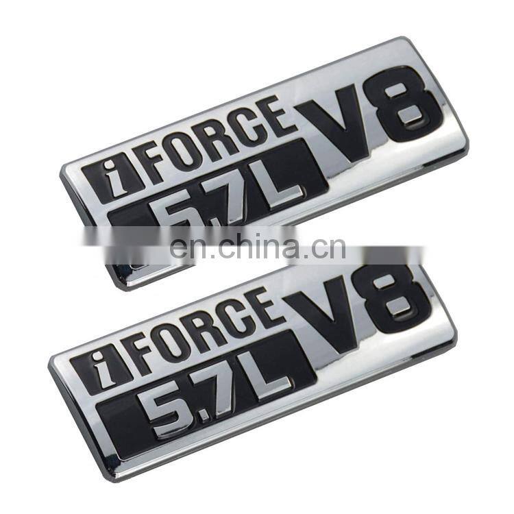 5.7L V8 Badge Side Emblem 3D Door Badge Nameplate Decals Sticker Replacement For Tundra