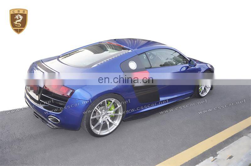 Cmst style Carbon fiber body for audi R8 rear lip/front lip/side skirts