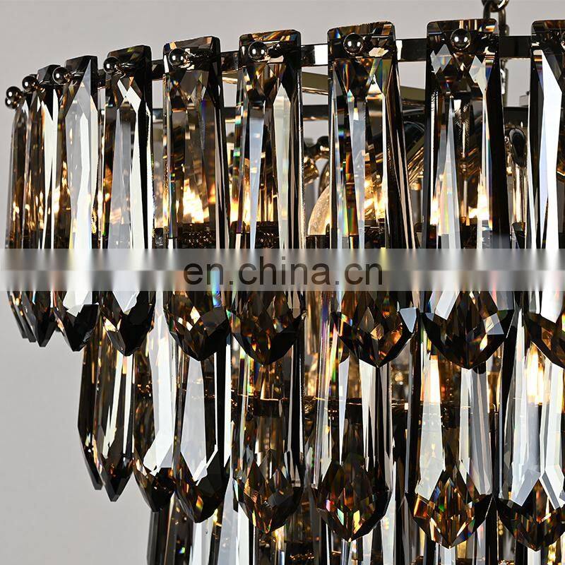 Luxury atmospheric living room personality necktie crystal Chandelier