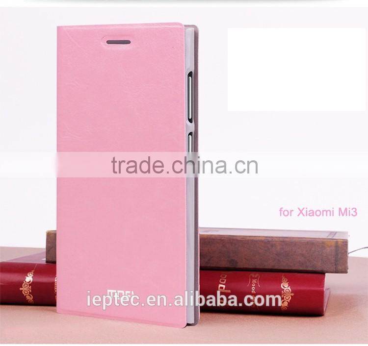 MOFi Case Housing for XiaoMi Mi3, XiaoMi 3, Mobile Phone Coque Leather Back cover for XiaoMi Mi 3