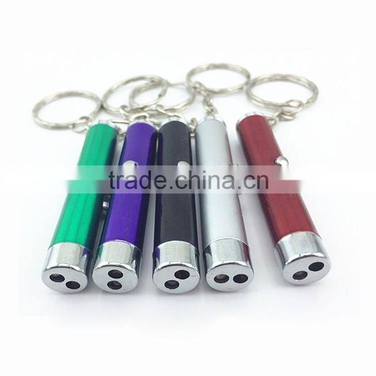 Wholesale aluminum led keychain/printed customer logo key chain