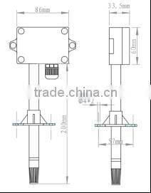 integrated temperature & humidity sensor. with customized design