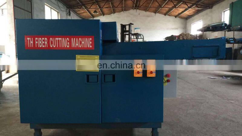 Round knife hydraulic fiber cloth cutter and recycling machine for sale