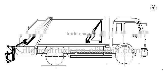 Dongfeng 4x2 Furuika small garbage collection compression truck