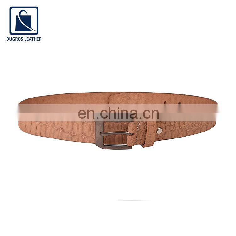Matching Stitching Buckle Closure Type Luxury Design Top Selling Stylish Look Genuine Leather Belt for Men at Best Price