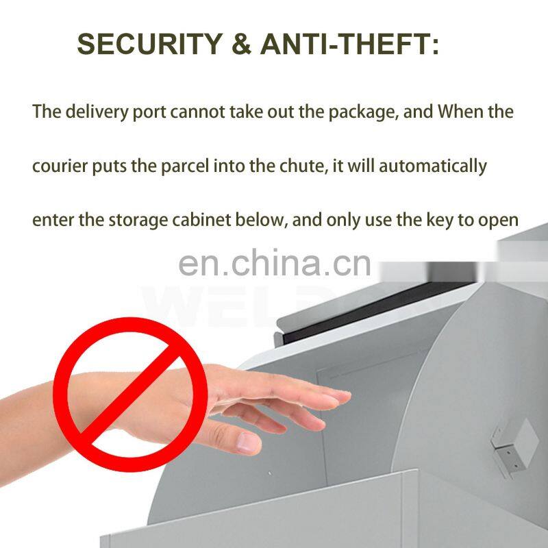 Combination Code Lock Parcel Box Product metal outdoor parcel delivery box  Freestanding Locking Parcel Drop Box