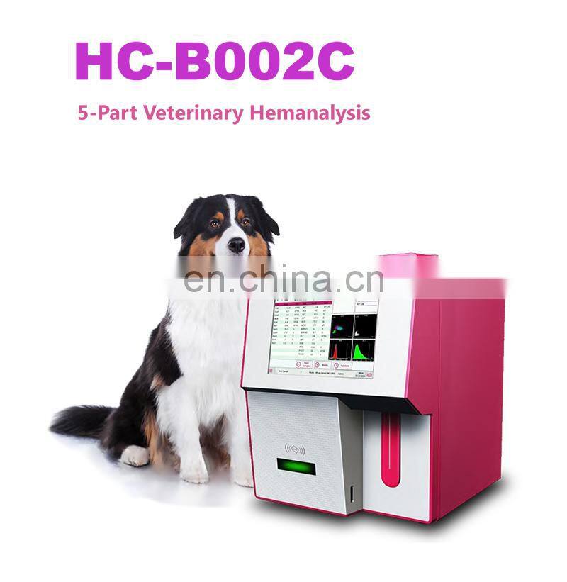 HC-B002C Factory direct 5-Part Veterinary Hemanalysis fully Auto Hematology Analyzer Cell Blood Counter