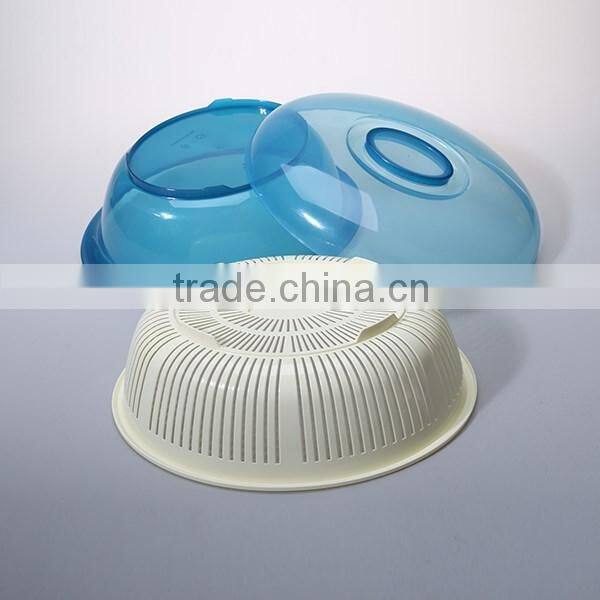 35cm Round plastic colander strainer with lid