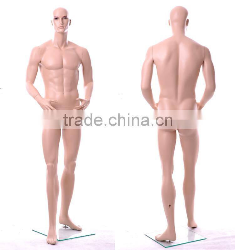 full body stand realistic male mannequin