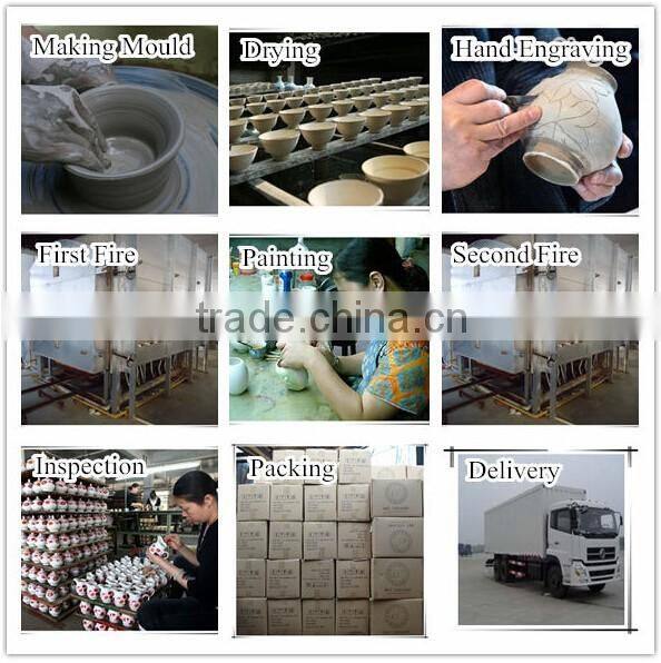 amazing natural healthy famille rose porcelain glazed flower Ceramic pendant necklace