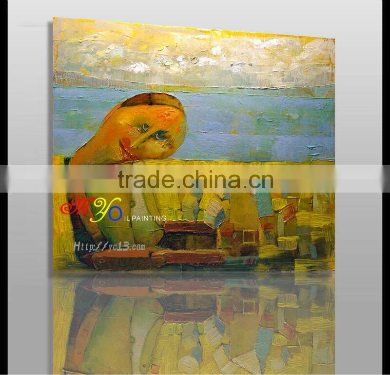 abstract people scenery oil painting on canvas for living room