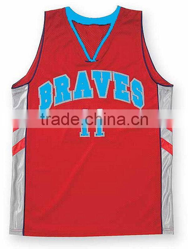 Super quality useful training basketball jersey for college