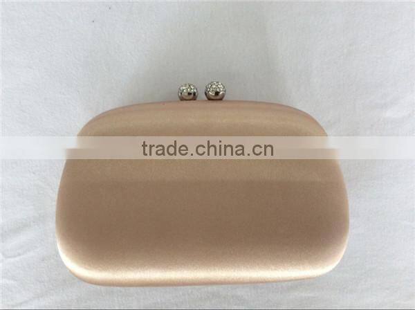 2015 new satin fabric clutch evening bag