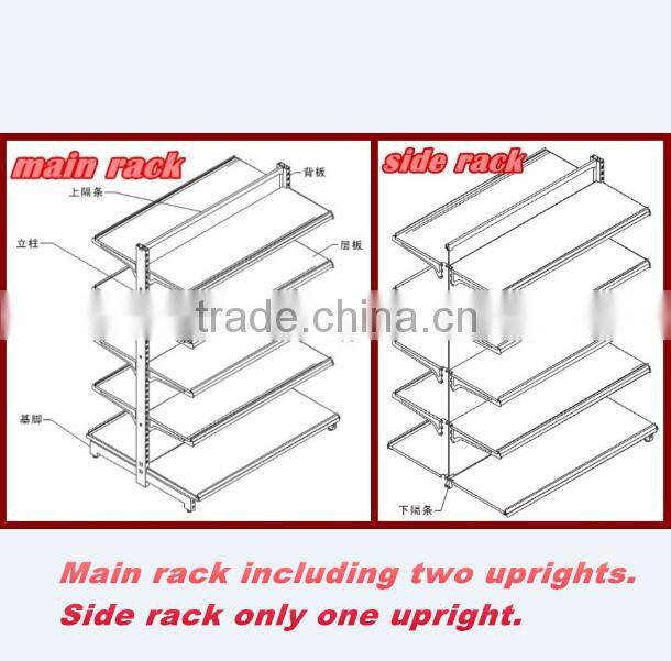 jiebao beauty supply shelving rack for supermarket equipment JB-2015