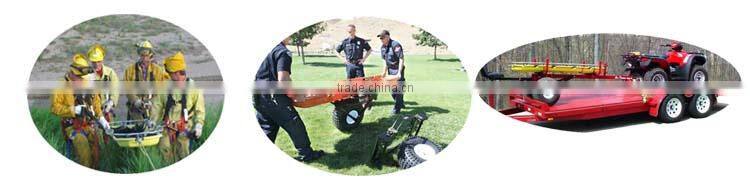 Separable medical helicopter rescue basket stretcher