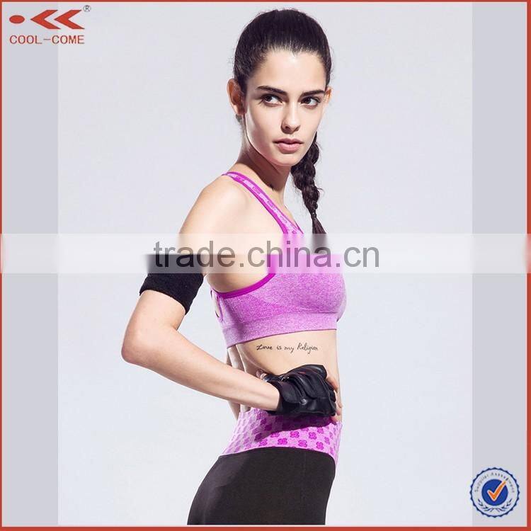 New products 2016 Fitness Stretch Workout Tank Top , Fitness Yoga Bra ,Padded Sport Bra