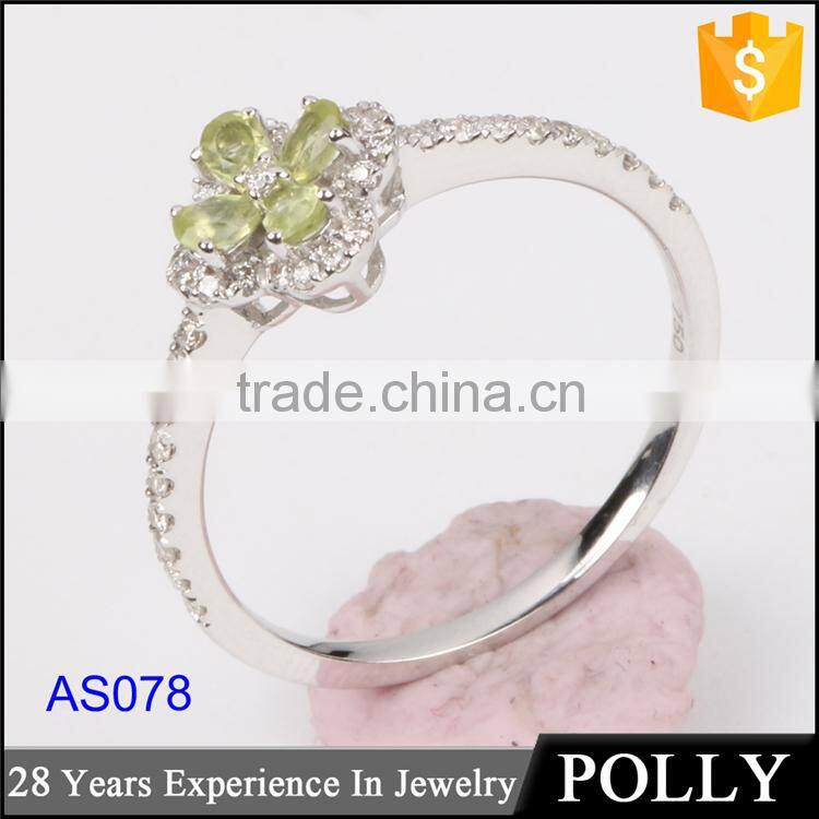 crystal ring jewelry manufactuers and white gold plating ring, fashion jewelry white gold ring