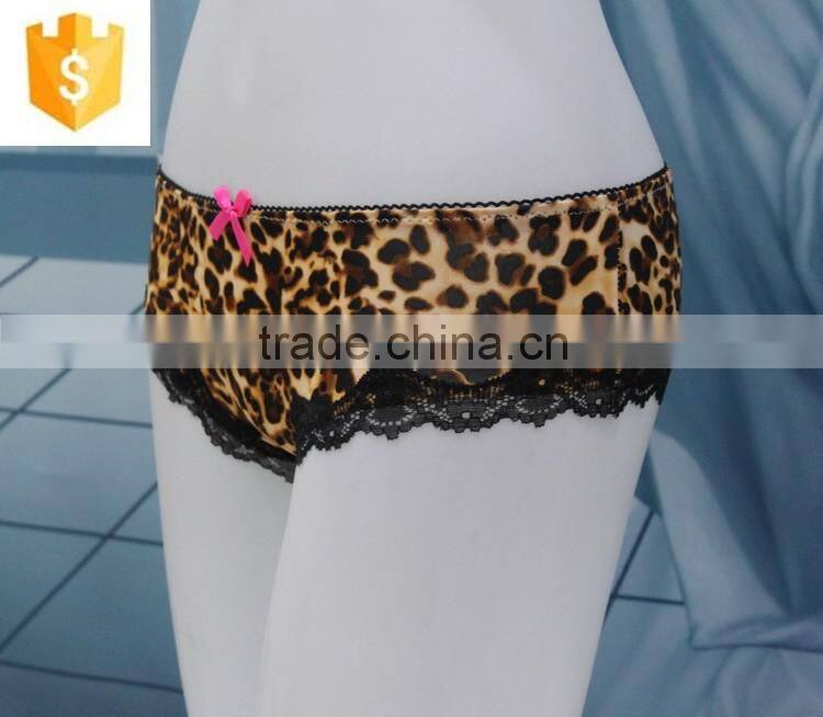 Fashion High Quality Wholesale Hot Sell Sexy Leopard Print Lace Sexy Lady Panty