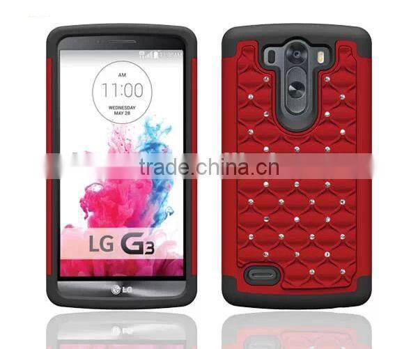 Fashion Allure Diamond Bling back case cover for LG G3