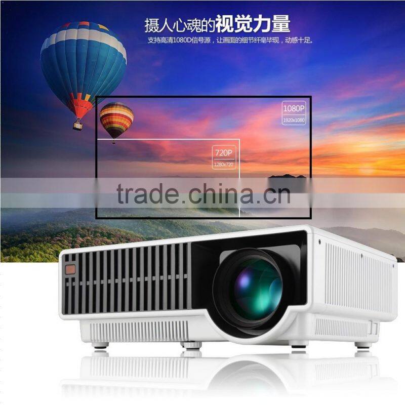 High Quality 2800 Lumens 72-150" 3D Home Theater Portable Projector Movie Projector For Education+Entertainment
