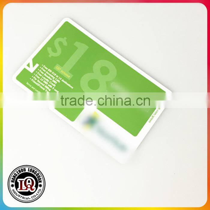 Plastic Member Signature Stripe Panel Card