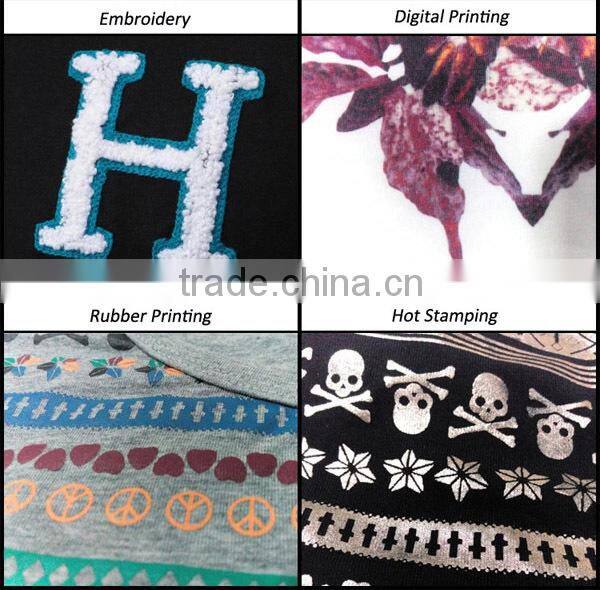 Professional high quality women blank 3/4 Sleeve t shirt manufacturers