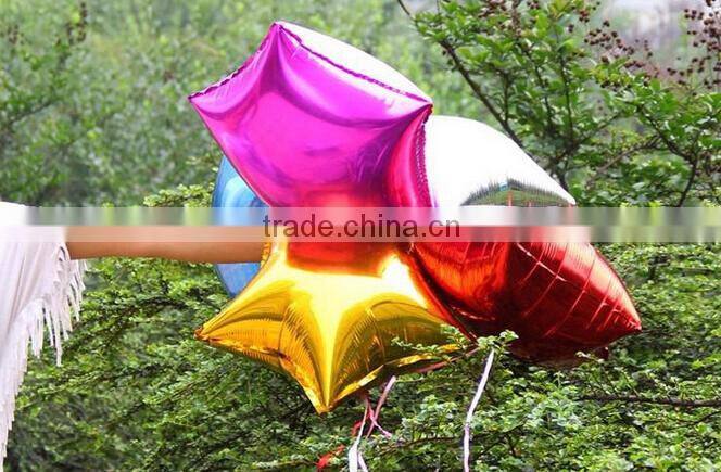 Love heart 18-inch aluminum foil balloons Pentagram round balloons Marriage room decoration